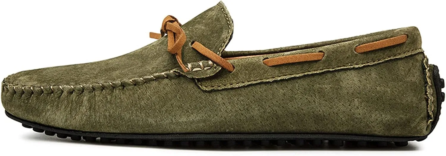 Asifn Mens Casual Leather Loafers Driving Slip-On Fashion Penny Dress Shoes Comfort Moccasins