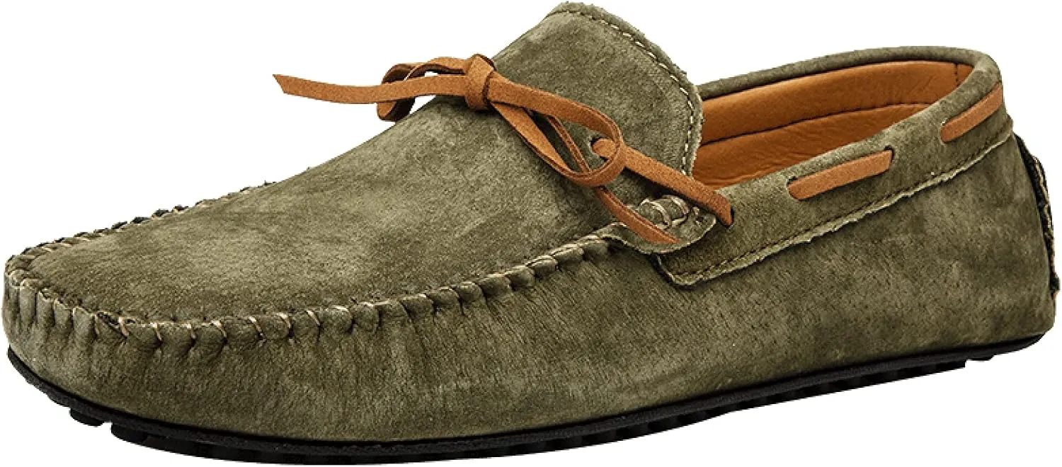 Asifn Mens Casual Leather Loafers Driving Slip-On Fashion Penny Dress Shoes Comfort Moccasins
