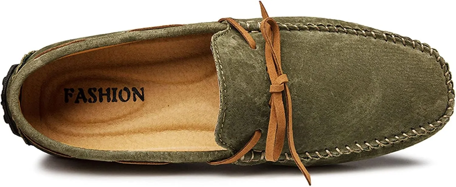 Asifn Mens Casual Leather Loafers Driving Slip-On Fashion Penny Dress Shoes Comfort Moccasins
