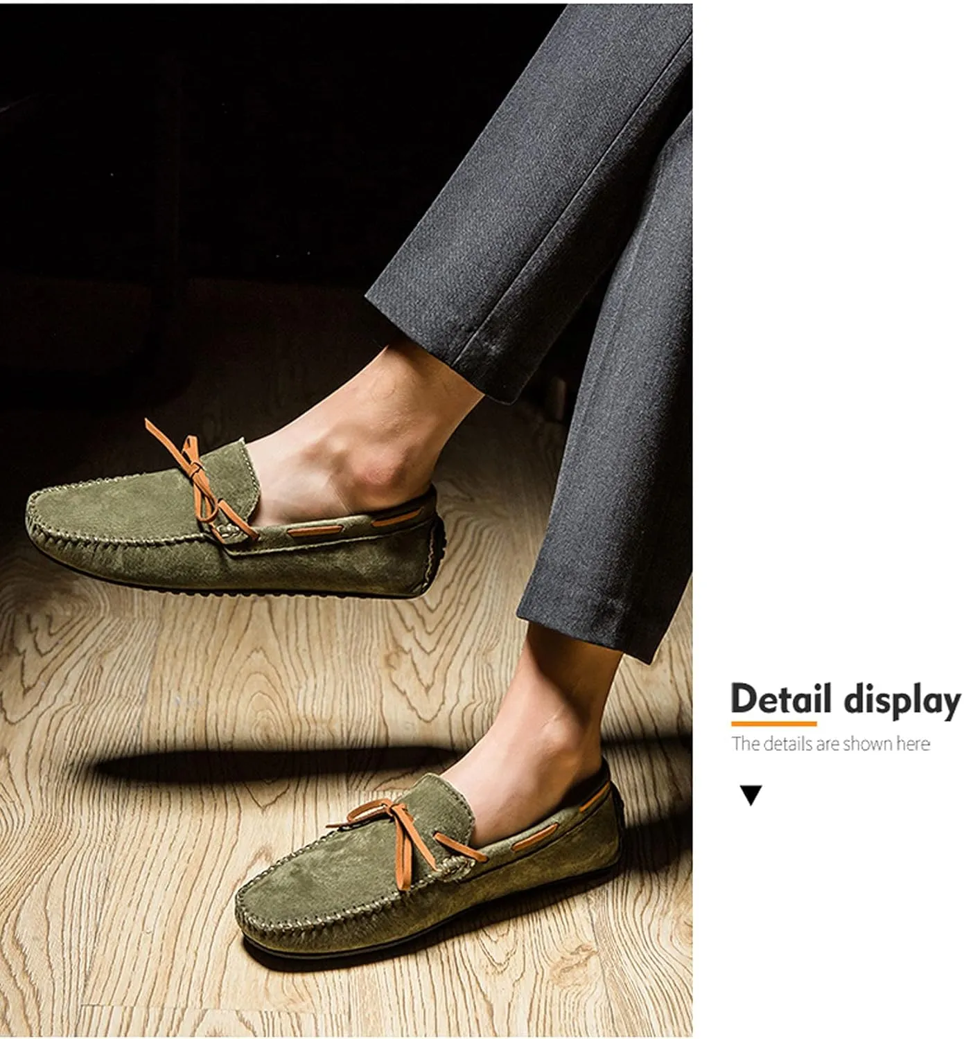 Asifn Mens Casual Leather Loafers Driving Slip-On Fashion Penny Dress Shoes Comfort Moccasins
