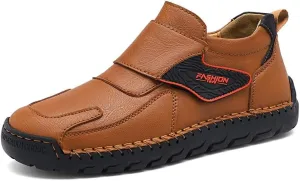 Asifn Mens Fashion Loafers Leather Casual Shoes Lightweight Comfortable Walking Shoes Non-Slip Soft Driving Shoes
