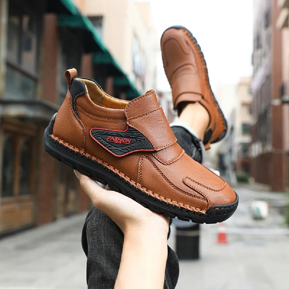 Asifn Mens Fashion Loafers Leather Casual Shoes Lightweight Comfortable Walking Shoes Non-Slip Soft Driving Shoes