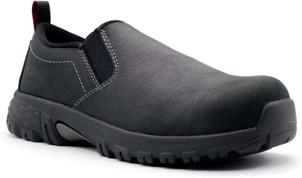 AVENGER FSI Footwear Specialties International Nautilus Men's Flight Slip-On Composite Toe ESD Work Shoe Black - A7036 Black Black 10.5-M