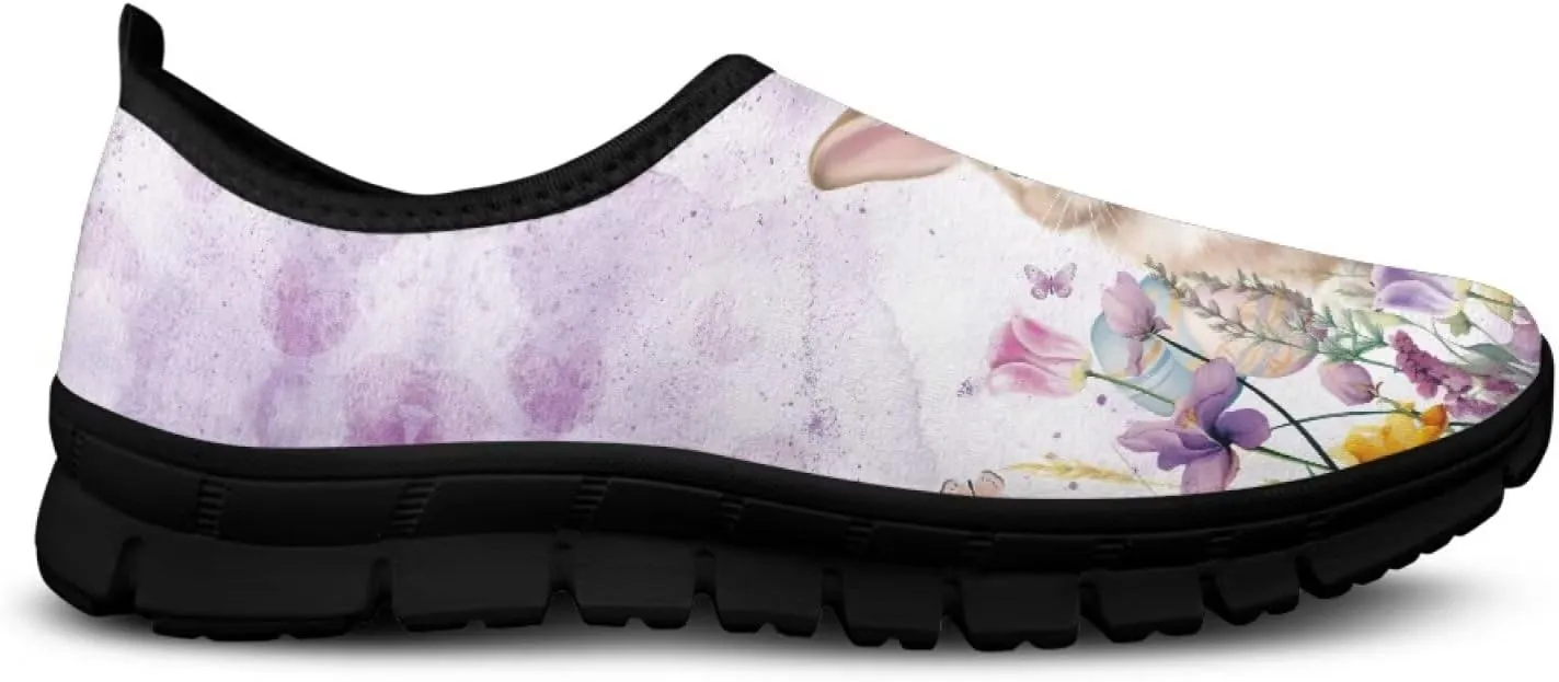 Binienty Women's Slip-Ons Holiday Shoes Casual Low Cut Loafers Comfortable Walking Travel Shoes Anti Skid