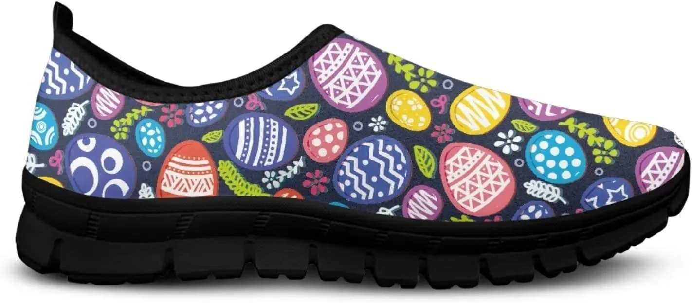Binienty Women's Slip-Ons Holiday Shoes Casual Low Cut Loafers Comfortable Walking Travel Shoes Anti Skid