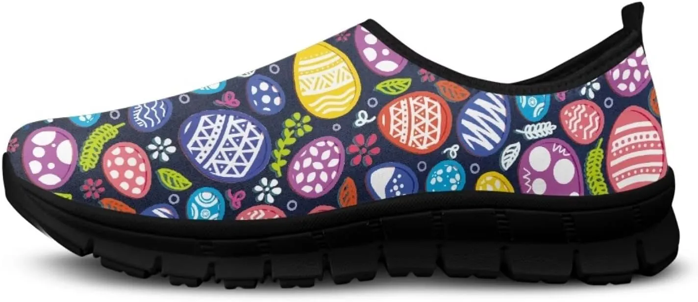 Binienty Women's Slip-Ons Holiday Shoes Casual Low Cut Loafers Comfortable Walking Travel Shoes Anti Skid
