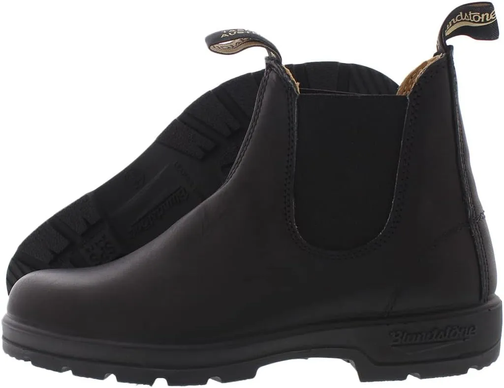 Blundstone Elastic Sided Boot Lined Unisex Shoes Size 4, Color: Black/Black-Black