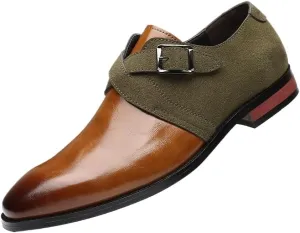 Business Oxford Shoes for Men Comfortable Casual Leather Suede Leather   Patent Leather Buckle Shoes Driving Genuine Leather Shoes Men's Mens Comfort Orthopedic Dress Shoes