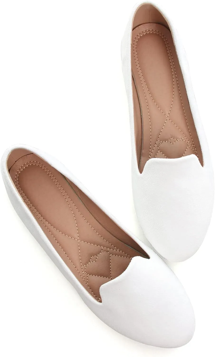 ChaiRong Zhou Flats for Women Dressy Round Toe Ballet Flat Shoes Comfortable Slip-ons Loafers Lightweight Casual Shoes