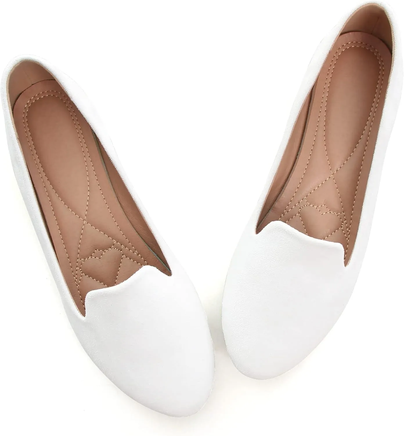 ChaiRong Zhou Flats for Women Dressy Round Toe Ballet Flat Shoes Comfortable Slip-ons Loafers Lightweight Casual Shoes
