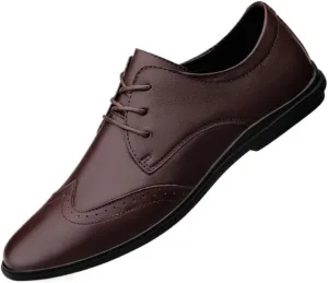 Classic Men's Leather Dress Shoes Men Fashion Comfort Business Oxfords Shoes All-Day Comfort Fashion Sneakers
