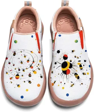 Comfortable Travel Shoes for Womens Loafers Slip Ons Ladies Nurse Shoe Walking Lightweight Cartoon Animal Painted Sneaker