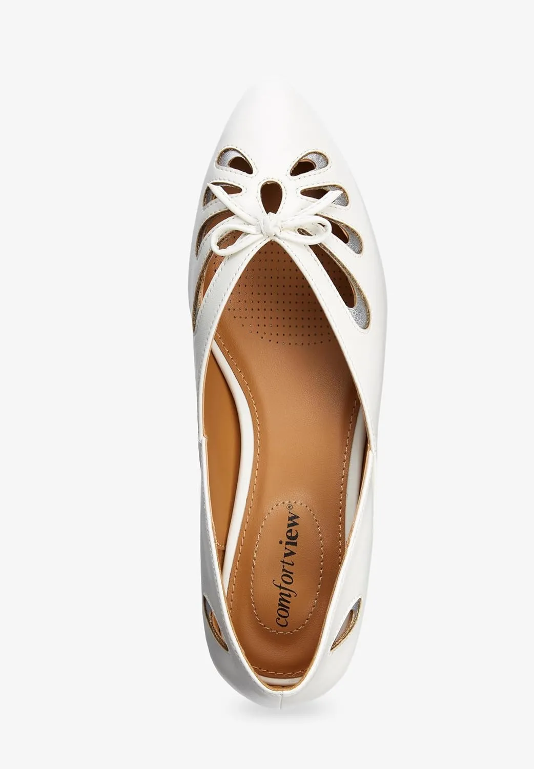 Comfortview Women's The Arabella Slip On Flat (Wide Widths Available)