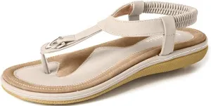 Deals Women's Comfy Sandals, Comfort Slip On Summer's Sandals