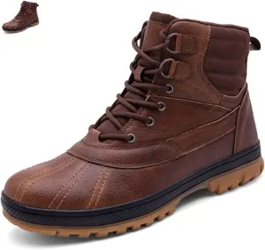 DevilAngel Men's Secret Service Combat Boots, Outdoor Lightweight Military Boots, Waterproof Hiking Boots (wine red,12,12)