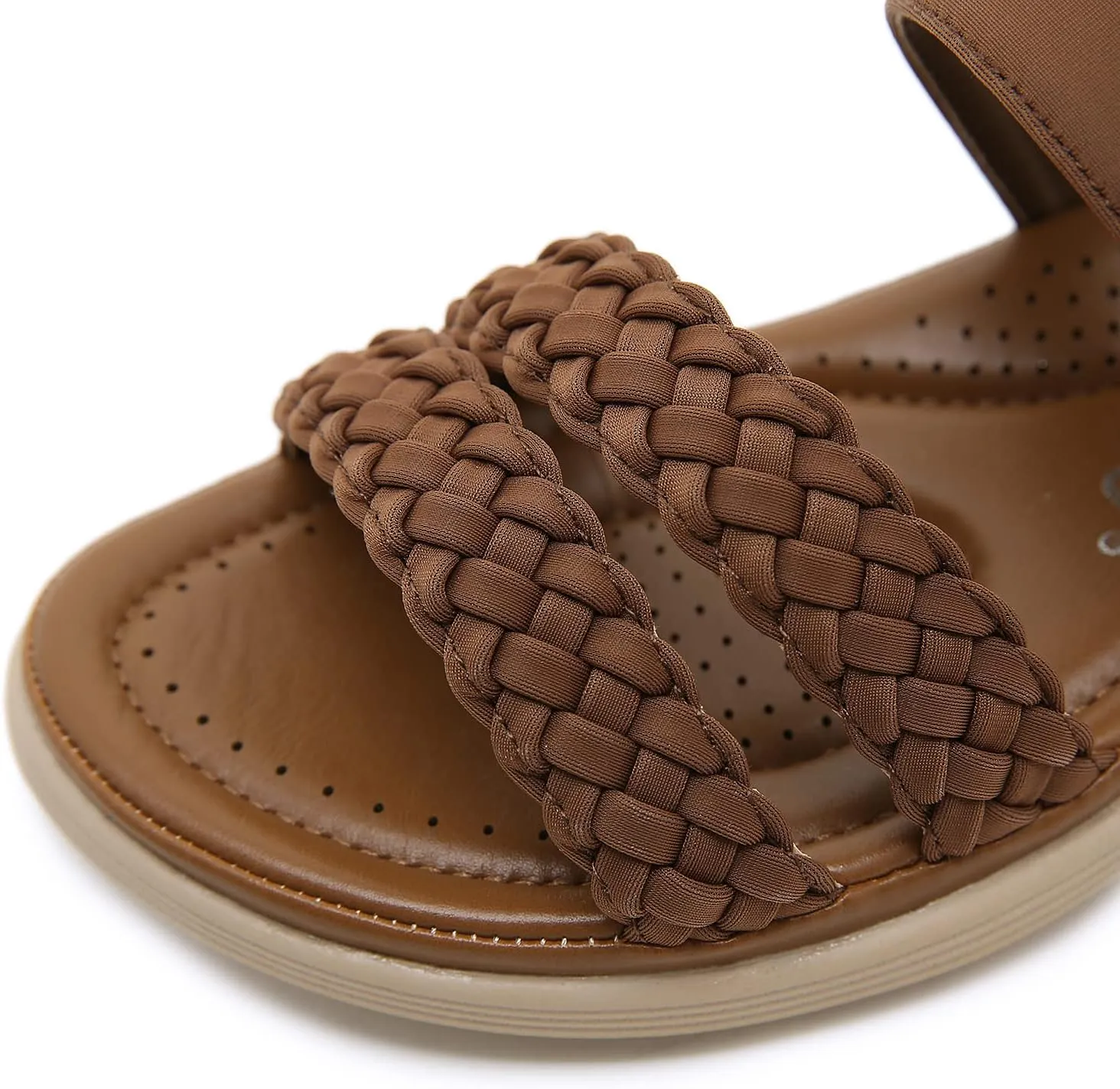 DKCHENH Women's Summer Sandals Beach Wedge Sandals Casual Comfort Medium High Heel Outdoor Shoes