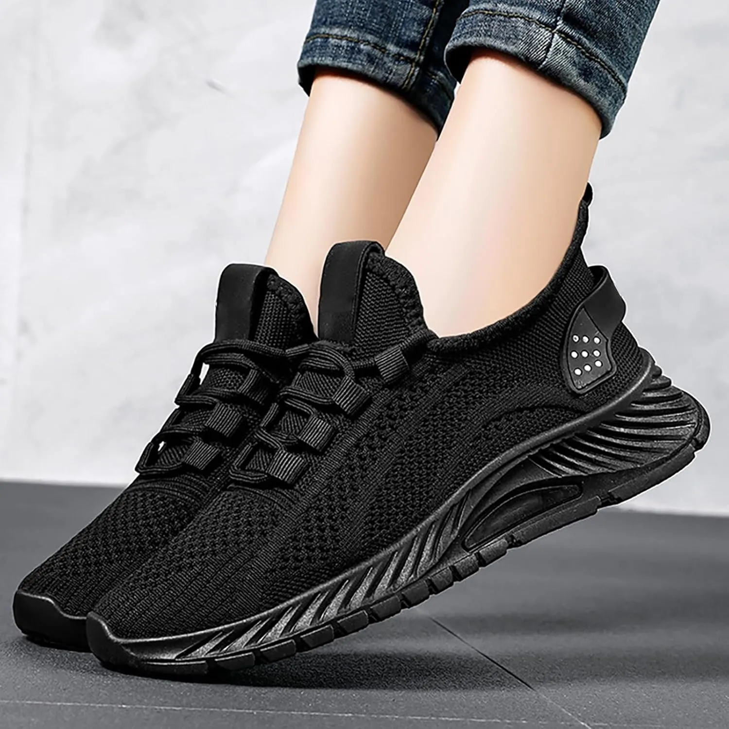 Dress Shoes for Women White Sneakers Men Wide Loafers for Women 2024 Closed Back Lightweight Breathable Christmas Tennis Shoes Women's Wide Loafers