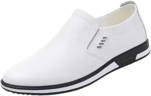 Fashion Mens Shoes Faux Leather Office Vintage Round Toe Tuxedo Wedding Rubber Sole Slip Formal Slip On