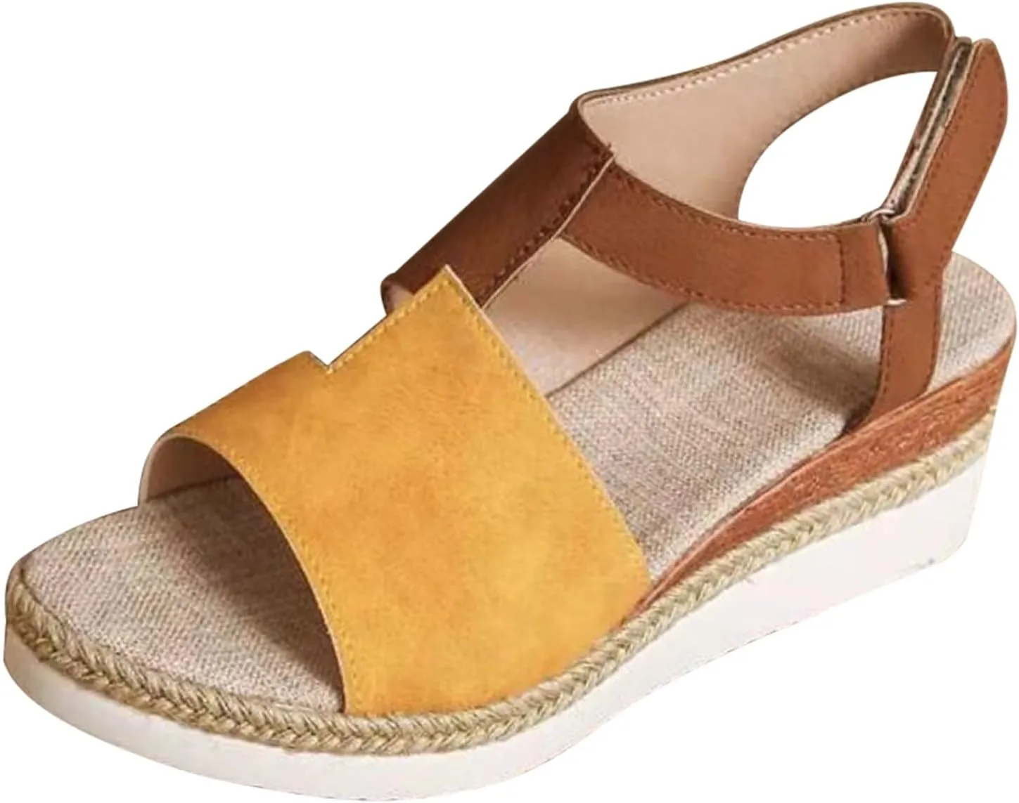 Flat Sandals for Women Memory Foam Flip Flops with Arch Support Platform Open Toe Slippers Womens Slippers Grounded Footwear
