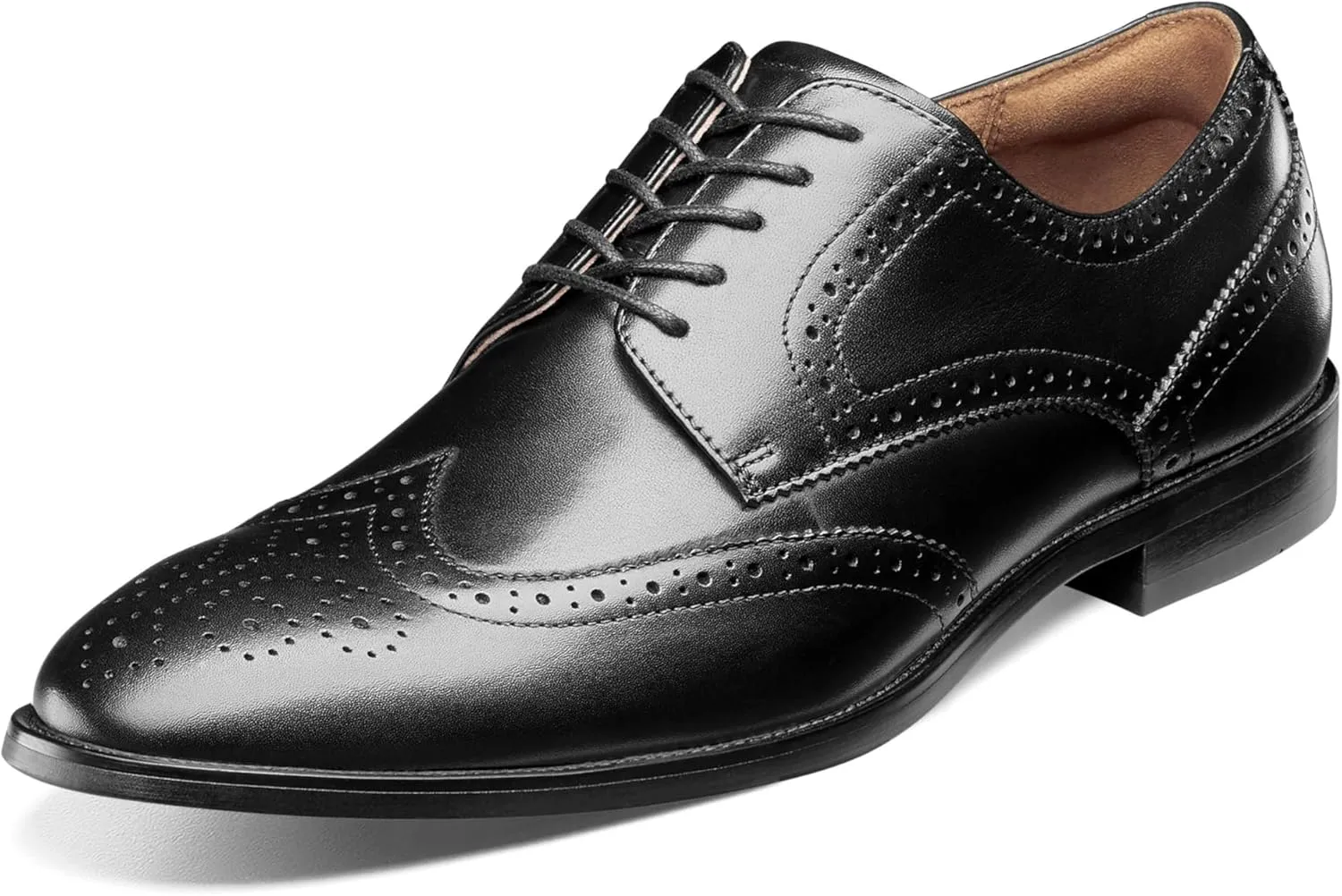 Florsheim Men's Rubano Wt Shoes Oxford, Black/Black, 13 W