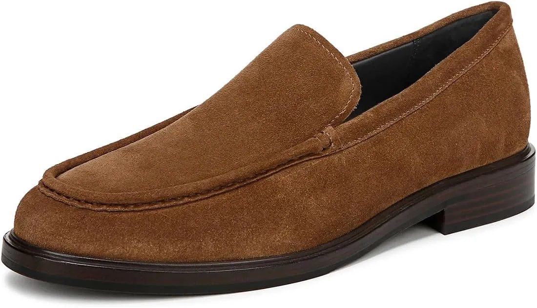FOWT Men Classic Closed Round Toe Comfy Low Heel Slip on Soft Insole Casual Daily Commuting Driving Shoes Size 4-16 US