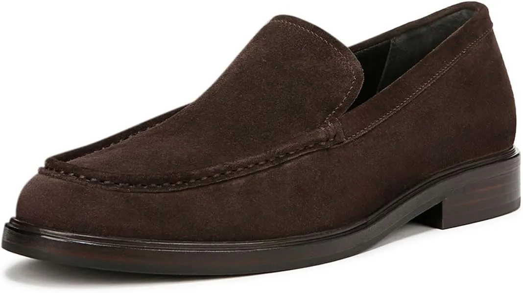 FOWT Men Classic Closed Round Toe Comfy Low Heel Slip on Soft Insole Casual Daily Commuting Driving Shoes Size 4-16 US