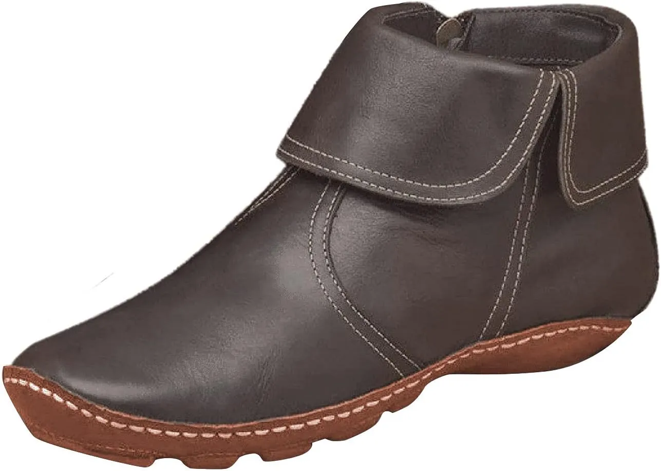 Gibobby Ankle Boots for Women Low Heel,Arch Support Boots Casual Flat Platform Short Ankle Boots Everyday Boots for Ladies