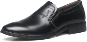 HASMI Genuine Leather Men's Shoes Pointed Toe Breathable Casual Business Men's Leather Shoes Cover Feet Dress Leather Shoes Men