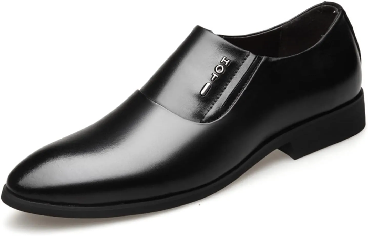 HASMI Men's Leather Shoes Men's Genuine Leather Business Dress Casual Shoes Breathable British Cowhide Pointed Toe Men's Leather Shoes