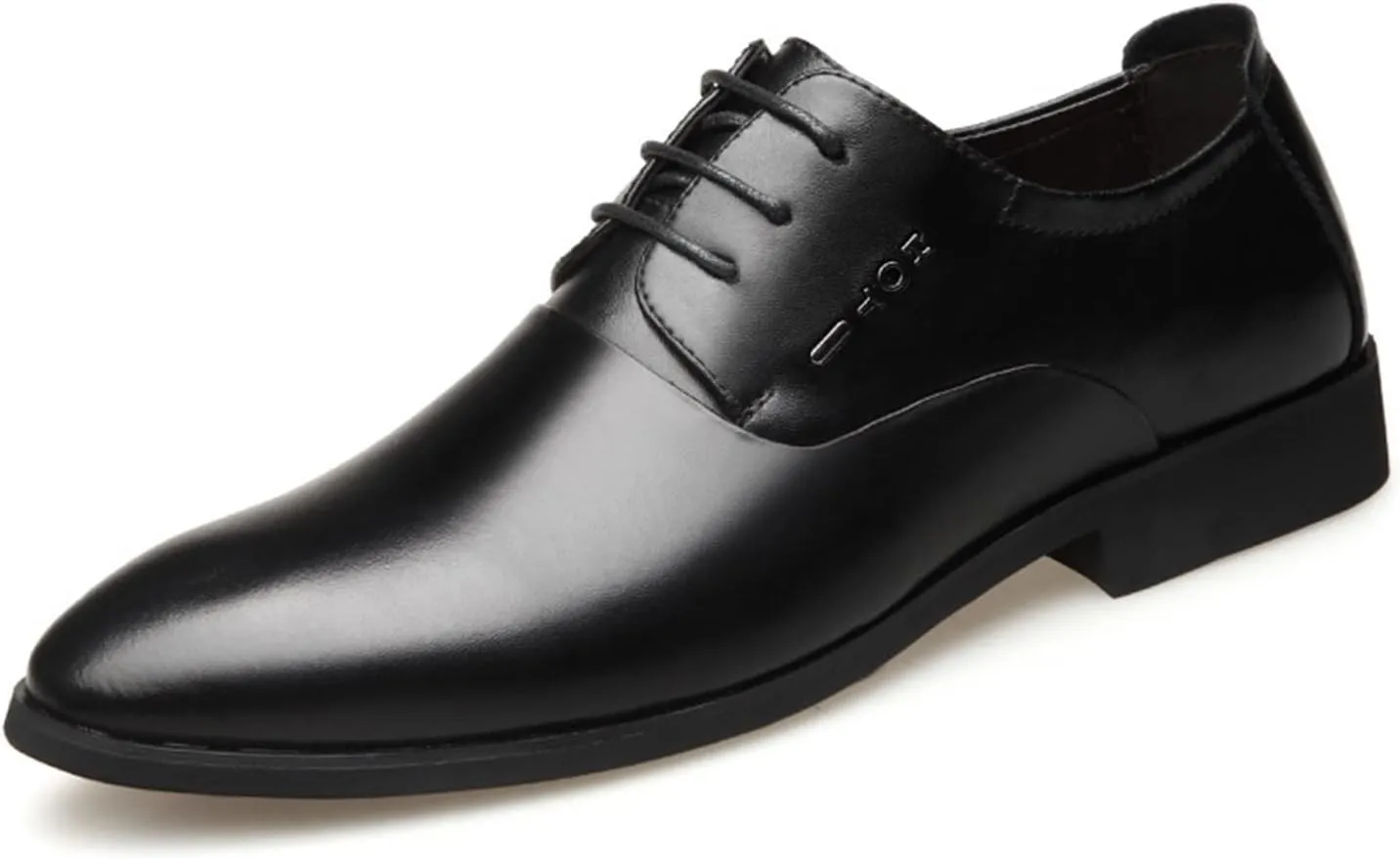 HASMI Men's Leather Shoes Men's Genuine Leather Business Dress Casual Shoes Breathable British Cowhide Pointed Toe Men's Leather Shoes