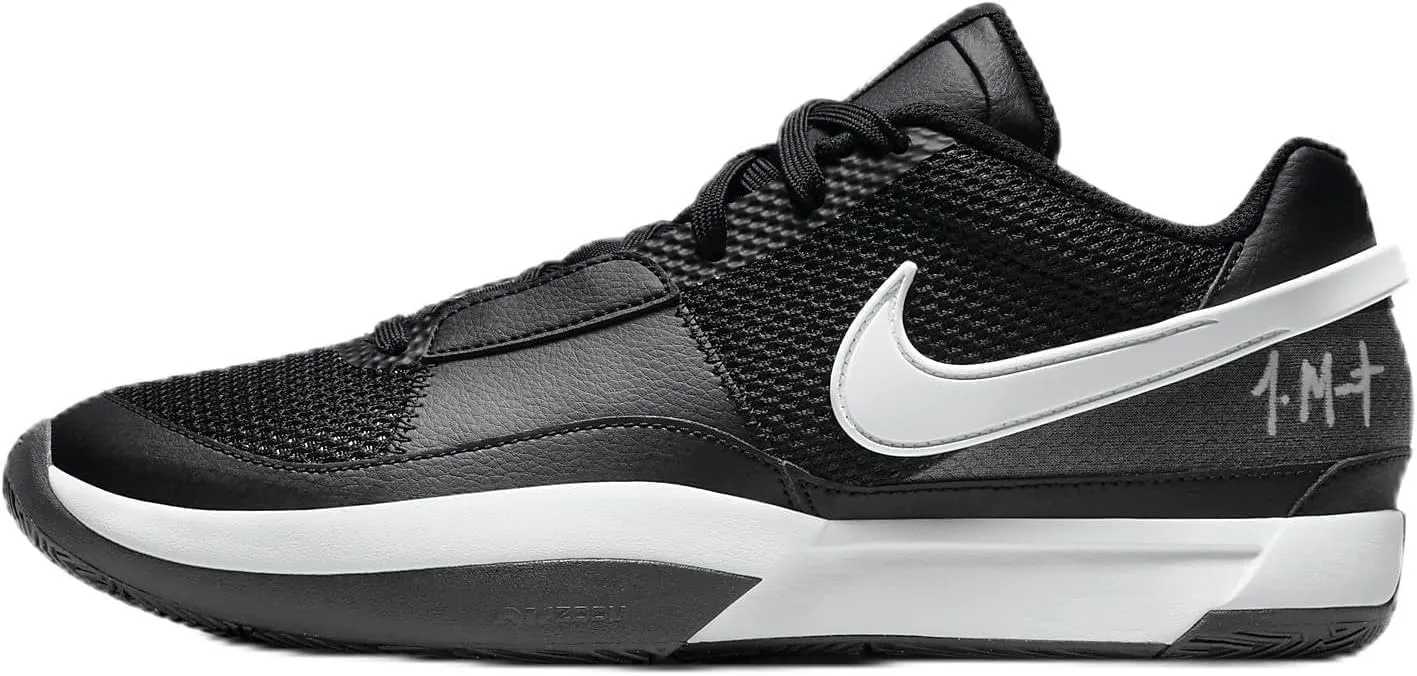 Ja 1 (Team Bank) Basketball Shoes (FV1303-001, Black/Black/White) Size 12