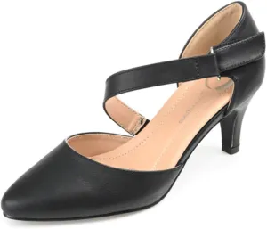 Journee Collection Womens Tillis Tru Comfort Foam Pointed Toe Mid Heel Pumps Black - Size - 7.5, Black