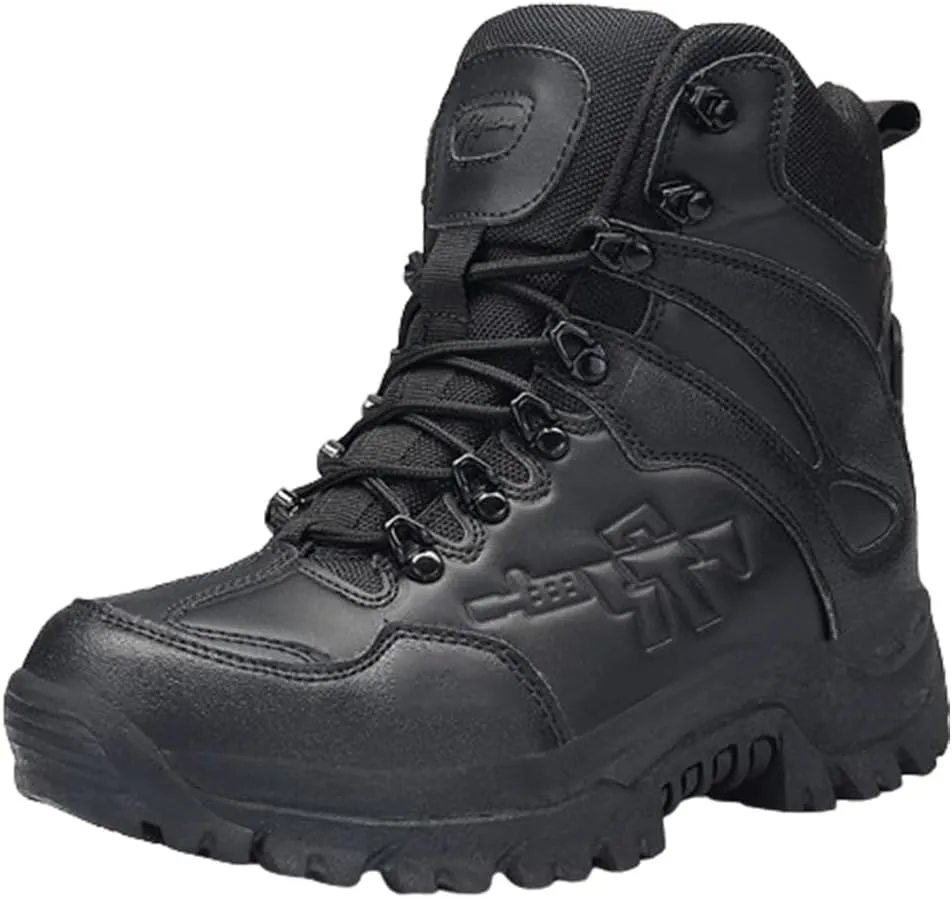 Kervaky Men's military tactical boots work boots combat boots hiking boots outdoor boots lightweight for daily use