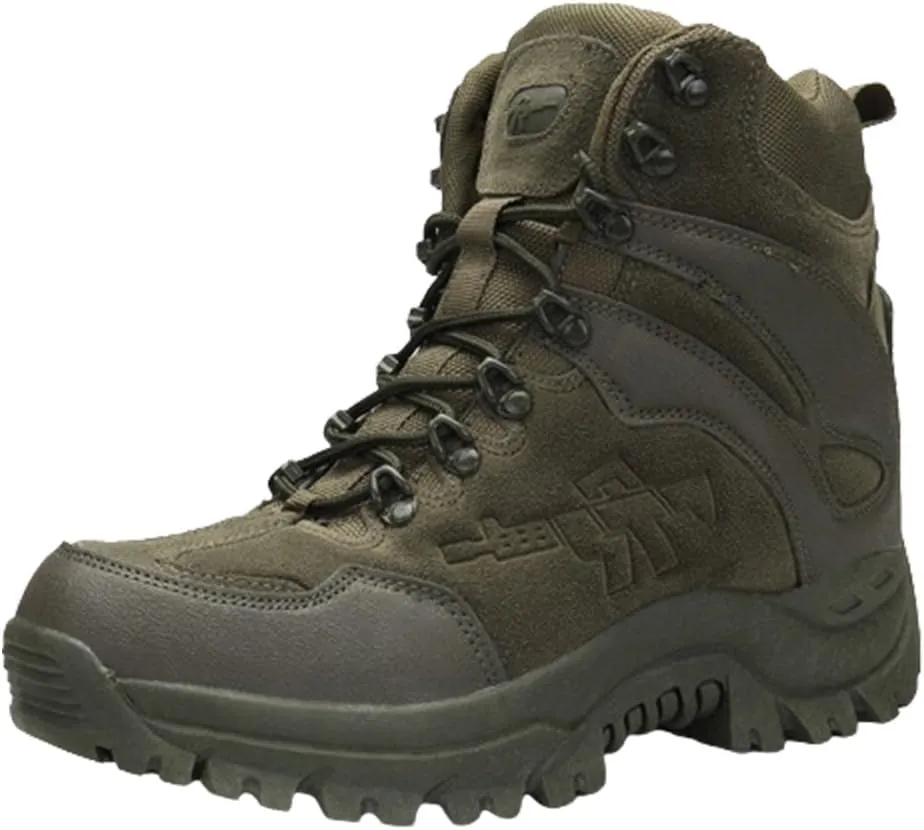 Kervaky Men's military tactical boots work boots combat boots hiking boots outdoor boots lightweight for daily use