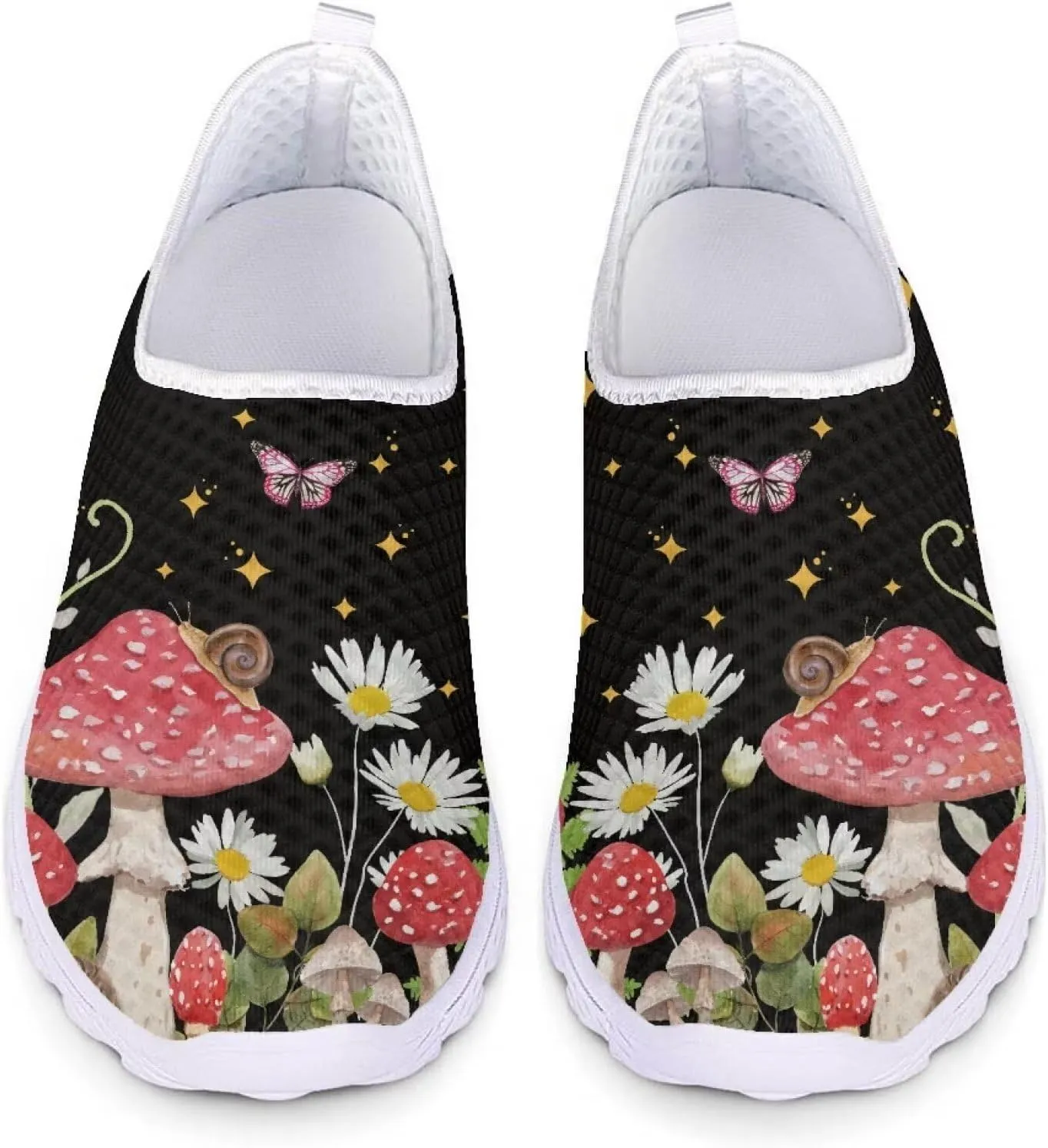 Kuiaobaty Women's Slip-Ons Men's Walking Shoes Fashion Sneakers Athletic Casual Footwear Lightweight Breathable Loafers