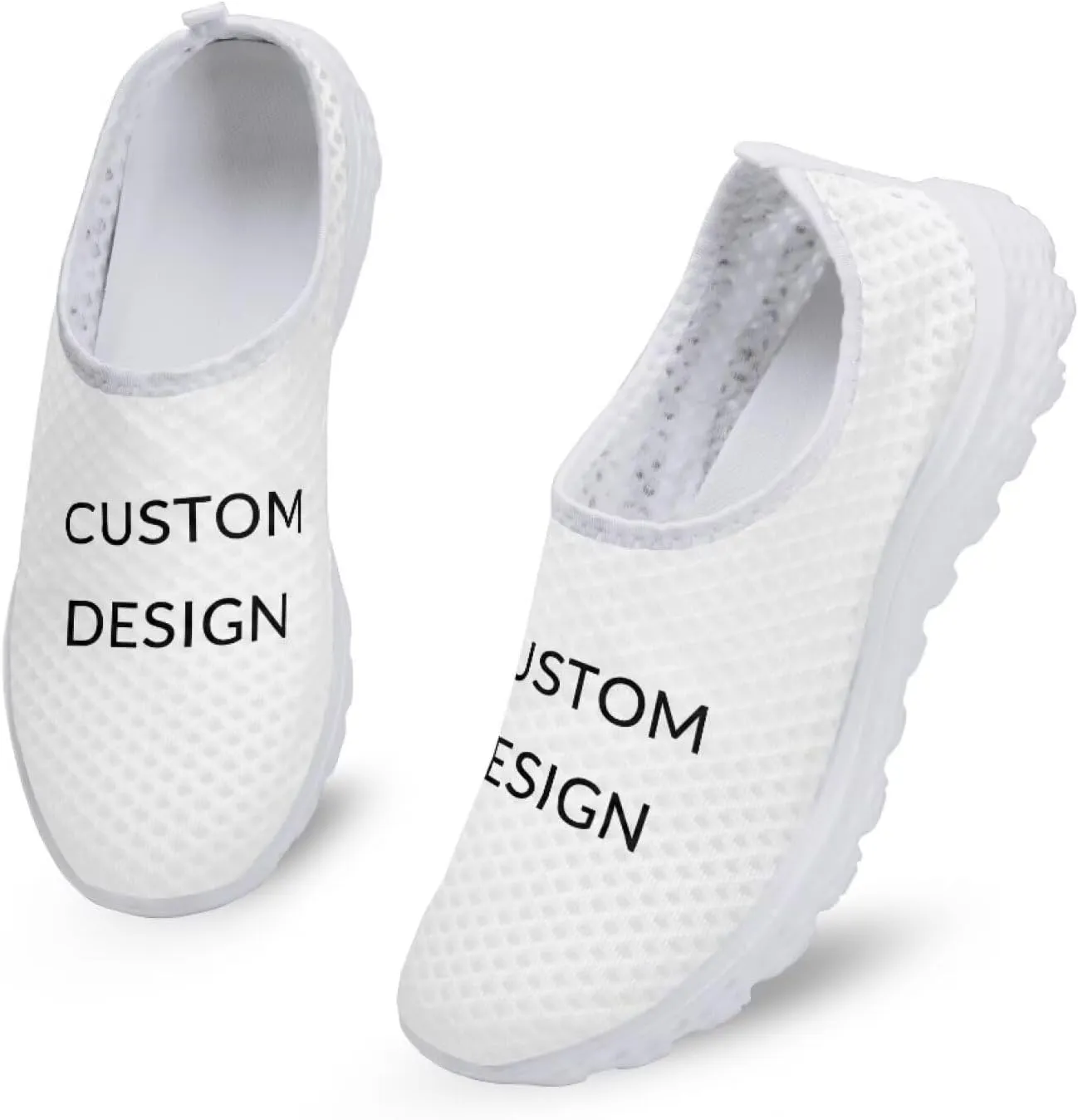 Kuiaobaty Women's Slip-Ons Men's Walking Shoes Fashion Sneakers Athletic Casual Footwear Lightweight Breathable Loafers