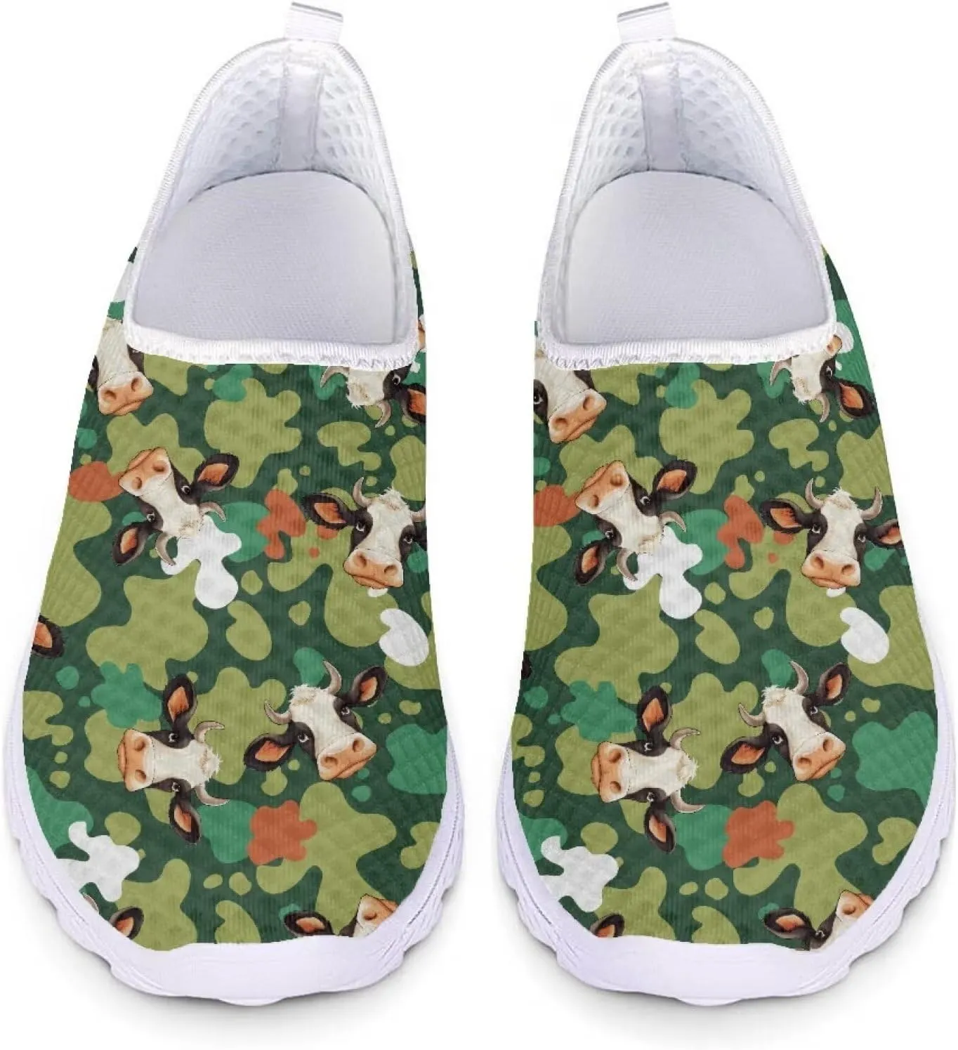 Kuiaobaty Women's Slip-Ons Men's Walking Shoes Fashion Sneakers Athletic Casual Footwear Lightweight Breathable Loafers