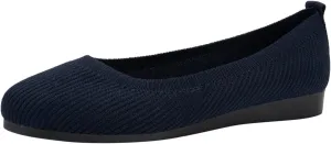 Ladies Fashion Solid Color Breathable Knitting Round Head Flat Comfortable Casual Single Shoes Cute Wedges Women Dressy