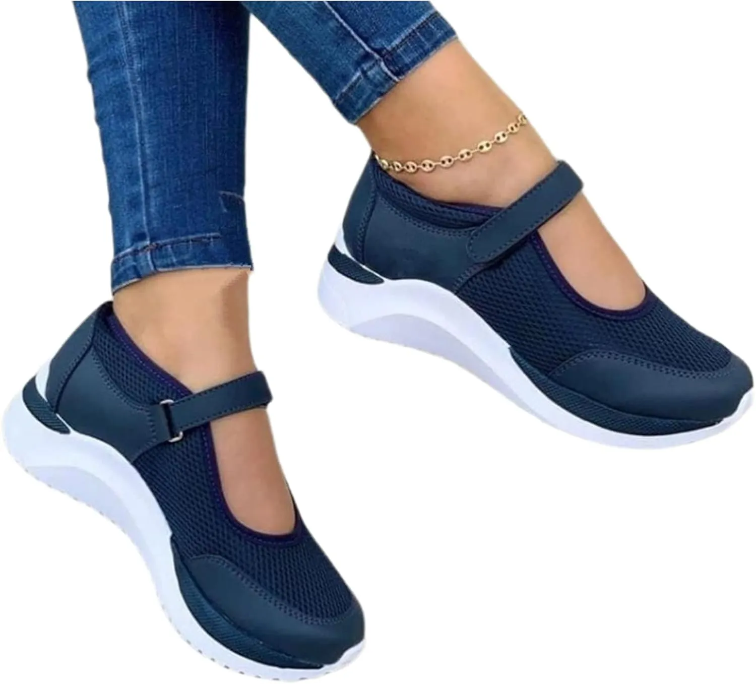Ladmiple Platform Shoes For Women Sneakers Women’s Canvas Slip On Shoes Sneakers for Women Fashion Comfortable Dressy Casual Summer Low Top Platform Walking Flats Loafers