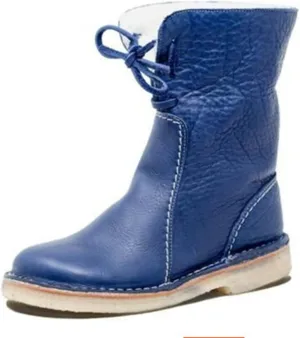 Ladmiple Snow Boots For Women Wide Width Warm Fur Lined Winter Ankle Booties Outdoor Fashion Comfort Lace Up Combat Shoes