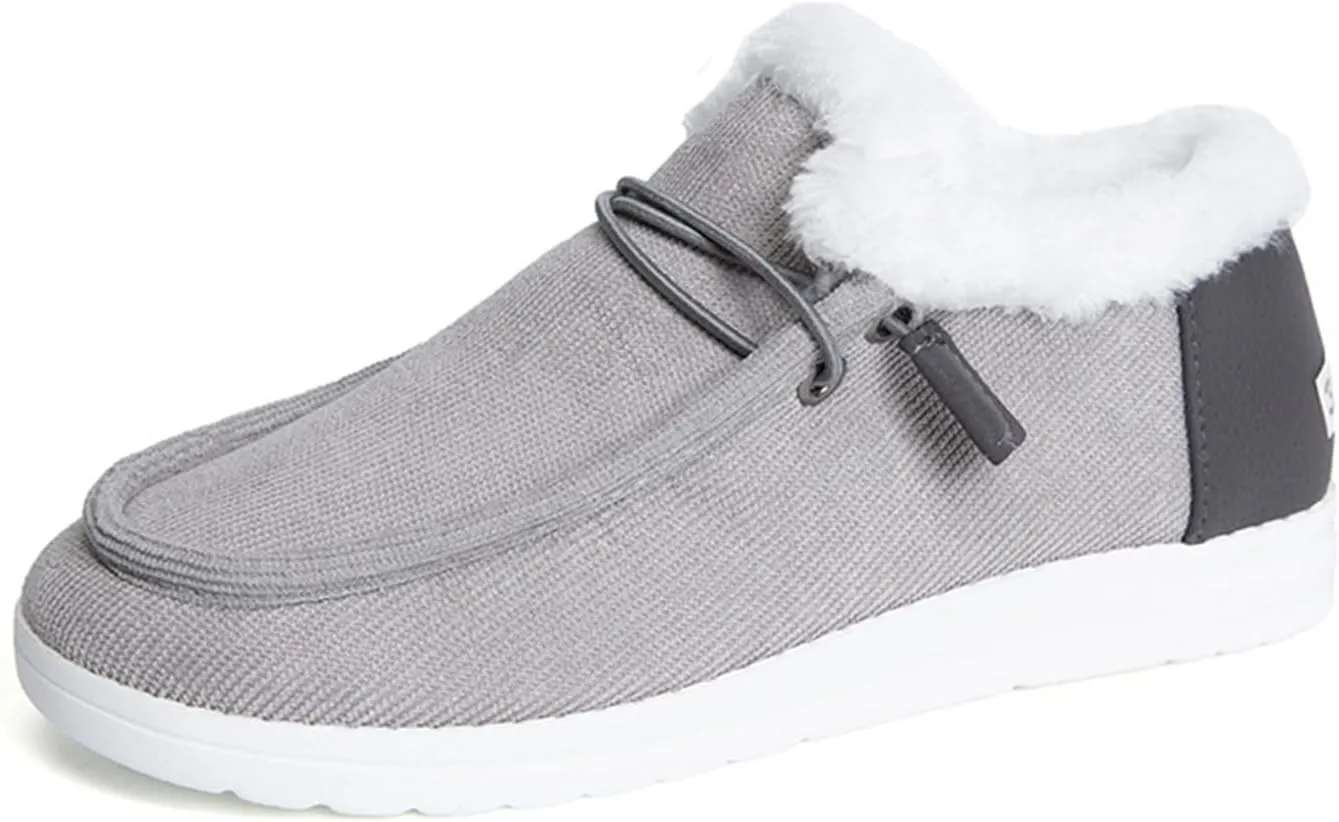 Ladmiple Winter Boots For Women Warm Snow Ankle Booties Comfortable Slip On Outdoor Fur Lined Thickening Walking Winter Shoes