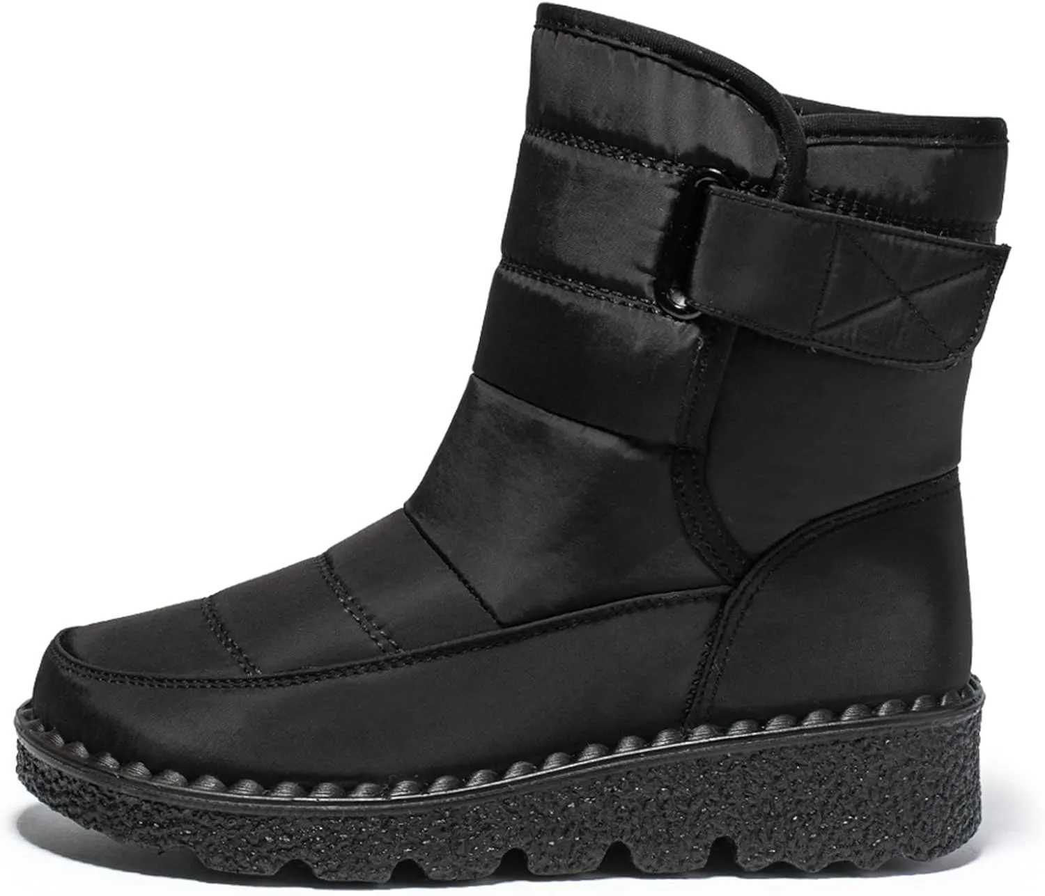 Ladmiple Winter Boots For Women Waterproof Snow Wide Width Warm Fur Lined Anti-Slip Ankle Booties Outdoor Walking Shoes