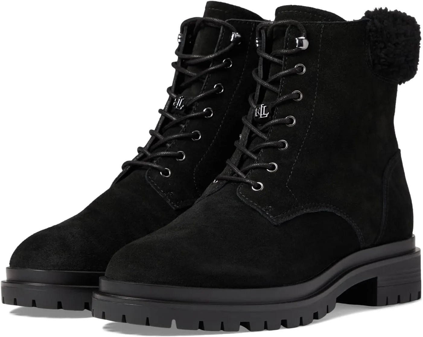 Lauren Ralph Lauren Carlee Bootie Black/Black 6 B (M)