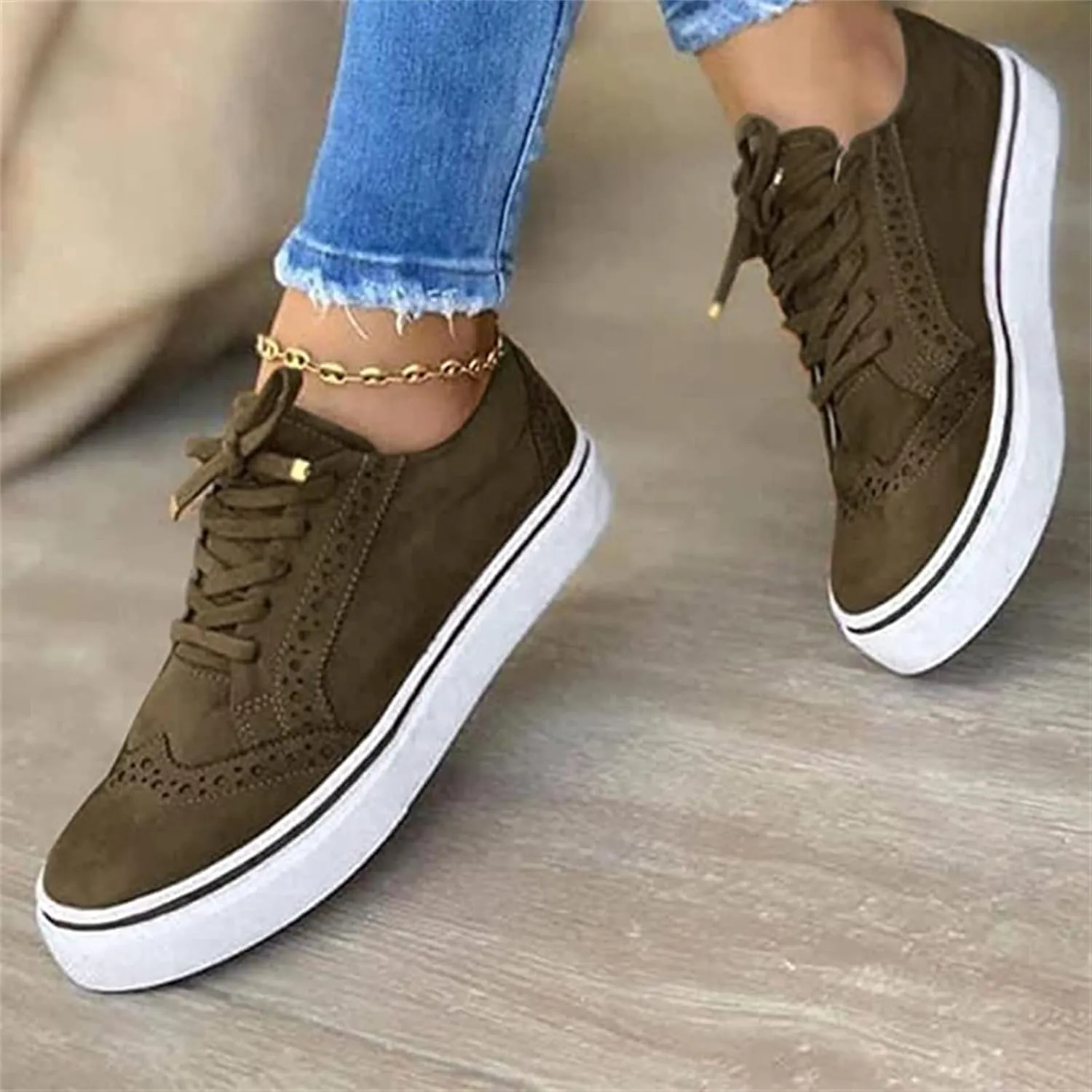 Lausiuoe Shoes for Women Sneakers Slip On Canvas Shoes Low Top Non Slip Fashion Casual Soft Comfortable Walking Flat Loafers