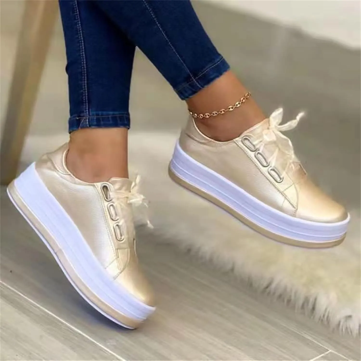Lausiuoe Shoes For Women Sneakers Slip Ons Fashion Canvas Loafers Casual Classic Lightweight Comfort Flat Walking Shoes