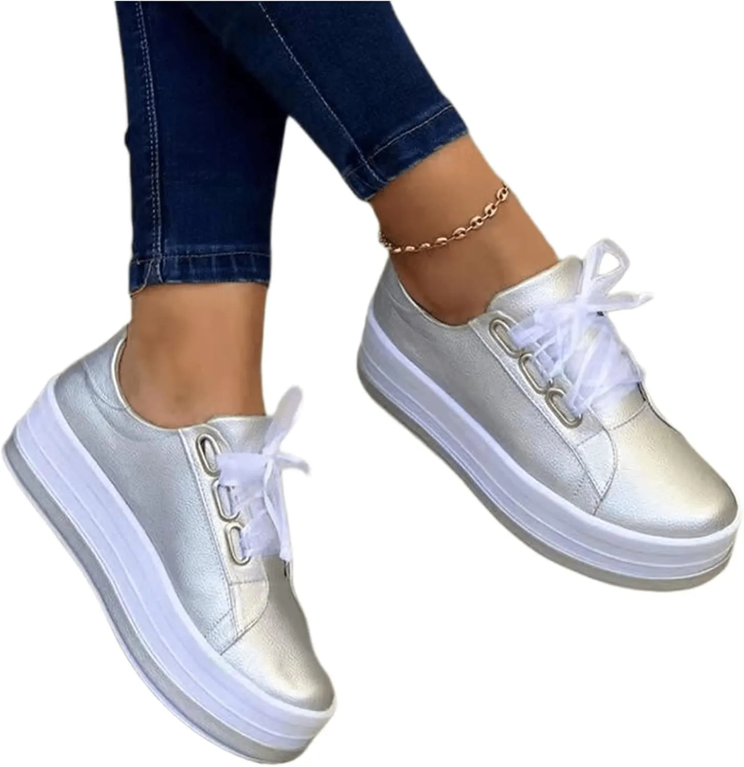 Lausiuoe Shoes For Women Sneakers Slip Ons Fashion Canvas Loafers Casual Classic Lightweight Comfort Flat Walking Shoes