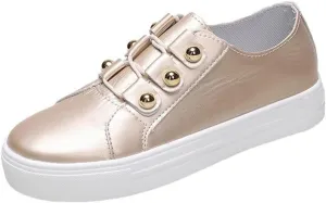 Lausiuoe Slip On Sneakers Women Memory Foam Grey Womens Low Top Canvas Sneakers Casual Fashion Running Lightweight Breathable Comfortable Walking Flat Shoes Loafers
