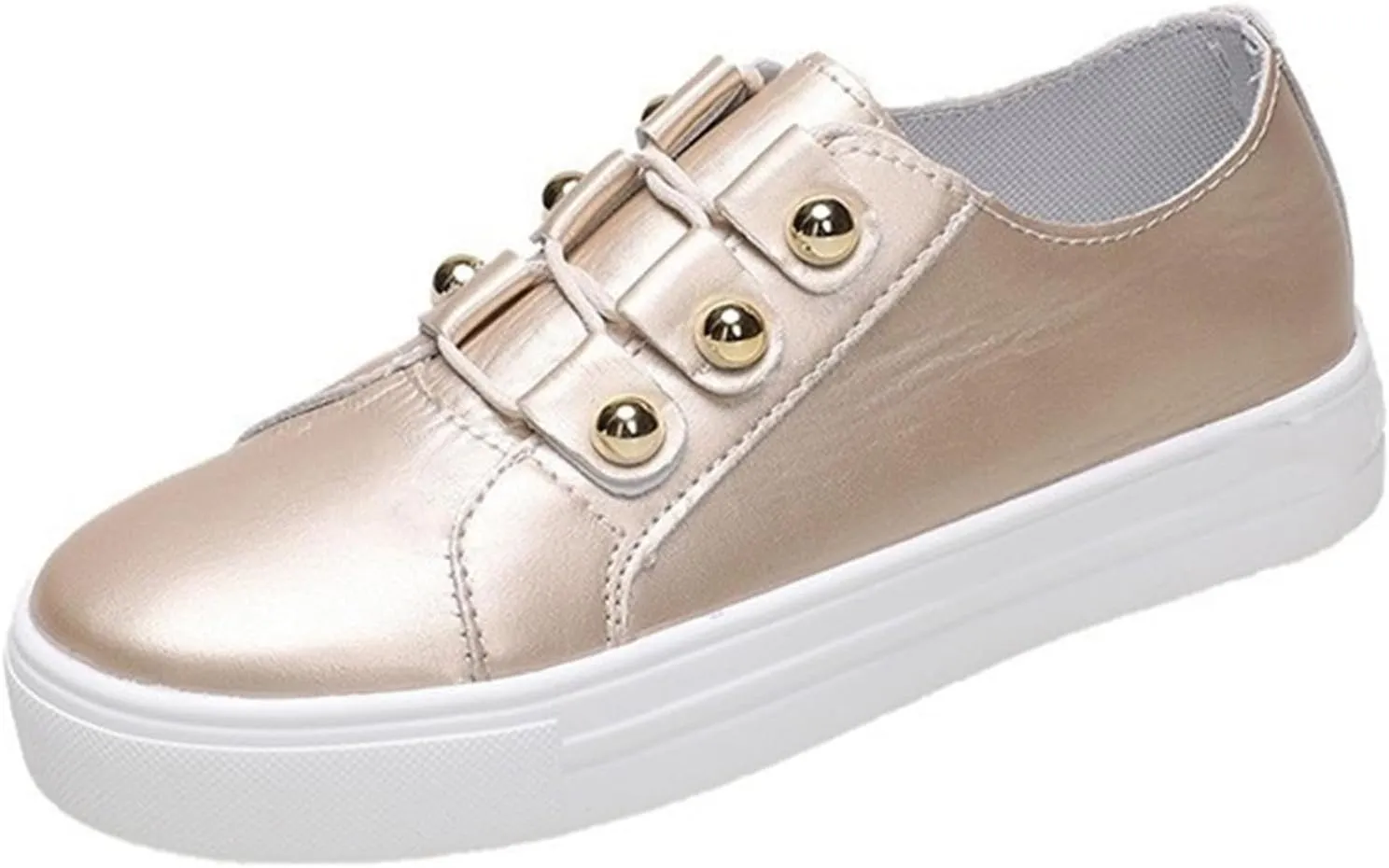 Lausiuoe Slip On Sneakers Women Memory Foam Grey Womens Low Top Canvas Sneakers Casual Fashion Running Lightweight Breathable Comfortable Walking Flat Shoes Loafers