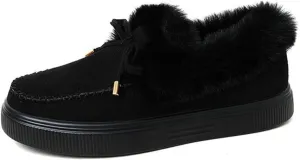 Lausiuoe Snow Boots For Women Cute Wide Calf Winter Fur Lining Warm Ankle Booties Fashion Trendy Outdoor Fuzzy Shoes 2022