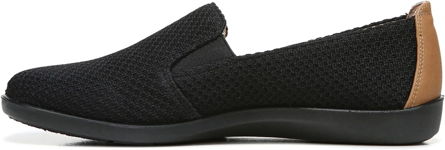 Life Stride Women's Next Level Slip-On Sneaker, Black/Black, 10 Wide